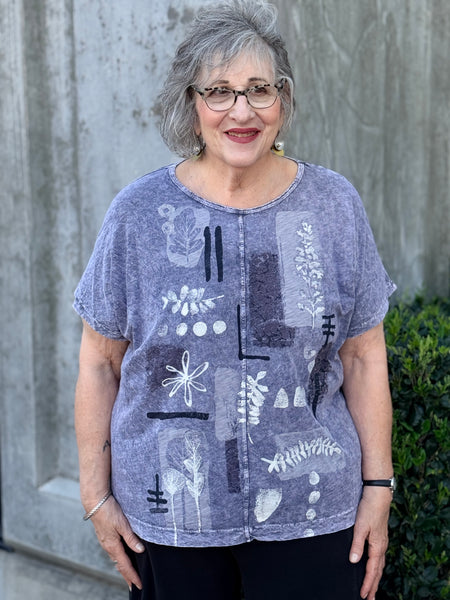 Jess and Jane Center Seam Short Sleeve- Terra