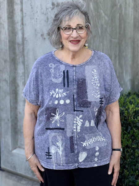 Jess and Jane Center Seam Short Sleeve- Terra