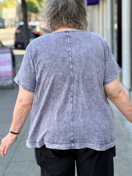 Jess and Jane Center Seam Short Sleeve- Terra