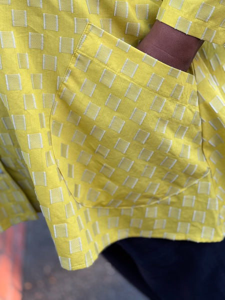 Niche Wray Blouse Chess Cotton -Gold
