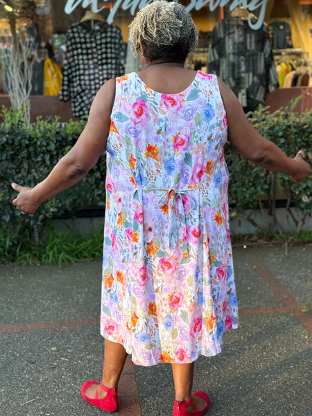 Blue Sky Sara Dress-Pink Bouquet