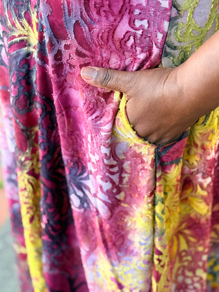 Alembika Confetti Cocoon Dress-Raspberry