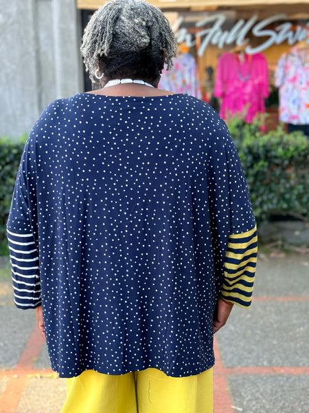 Alembika Starry Skies Boxy Tee- Navy