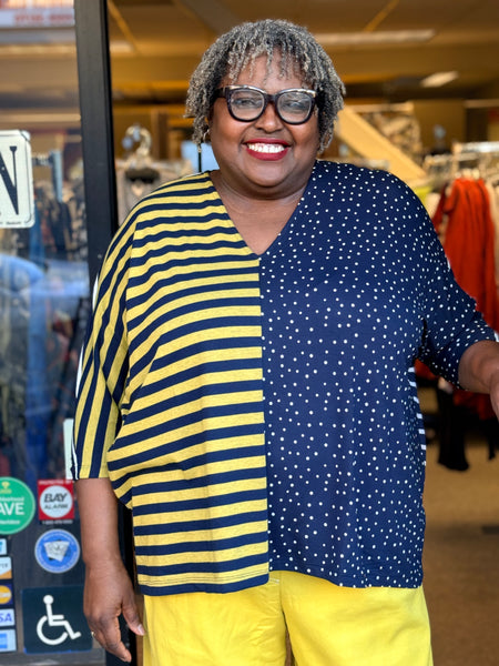 Alembika Sun and Moon Top-Navy