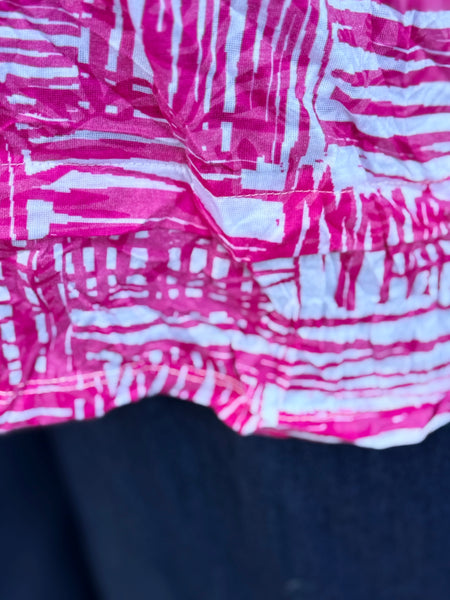 Shana Crinkle Cowl Neck-Pink