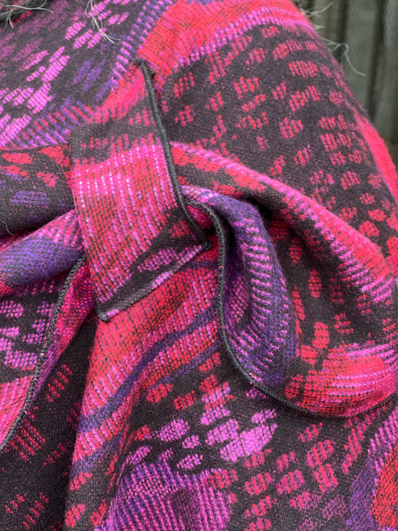 Rapti Cashmere Reversible Buckle Shawl #69 Fuschia