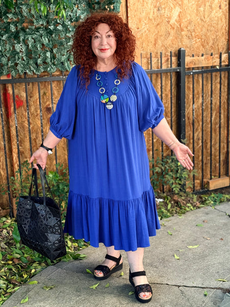 The Parlour Margaret Dress- Royal Blue