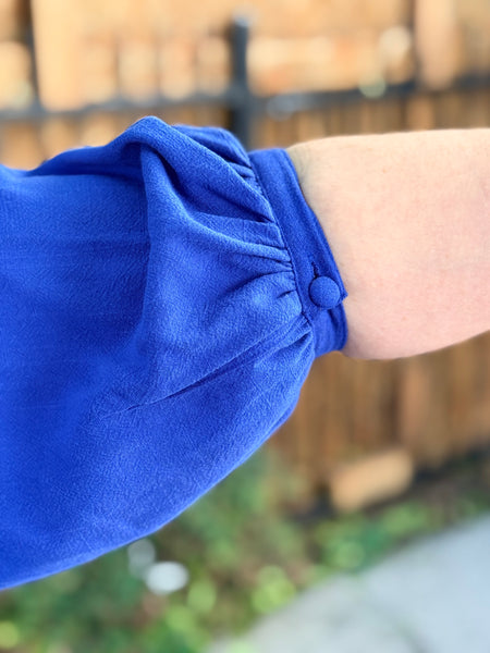 The Parlour Margaret Dress- Royal Blue