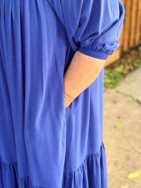 The Parlour Margaret Dress- Royal Blue