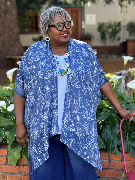 Vivante Print Kimono-Jeans