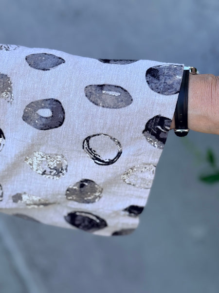 Habitat Linen Dot Button Up