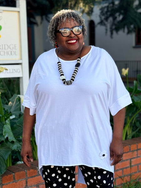 Pluslavie (Plu) Big Tee-White