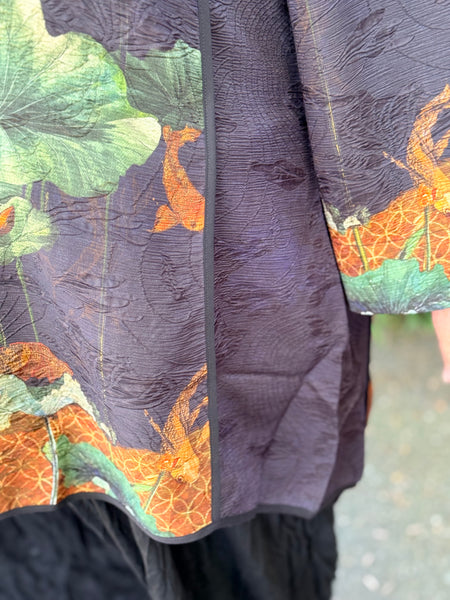 Citron Mandarin Tuck Shirt-Lotus Paradise