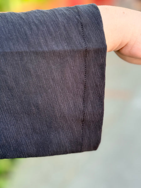 Habitat Peruvian Cotton Pebble Pleat Back Jacket-Black