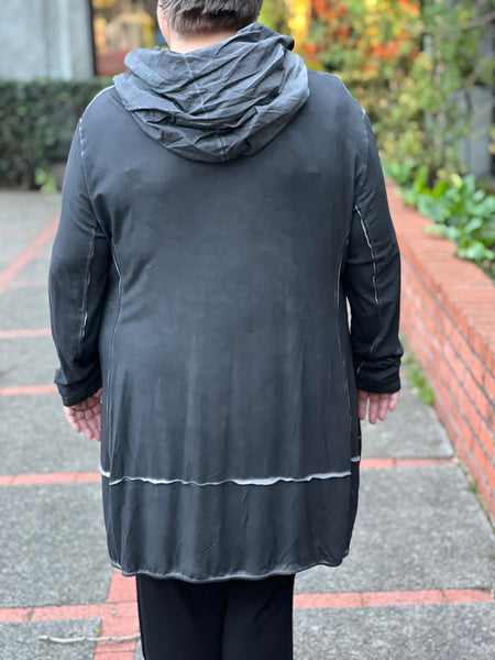 Zilberman Cowl Tunic Anthracite