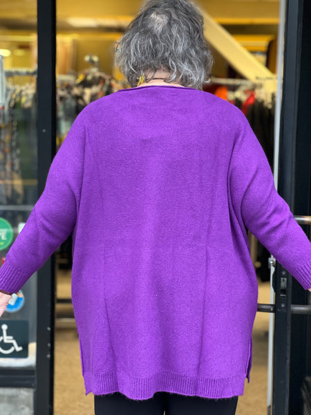 Amazing Woman Cassi One Size Sweater-Purple