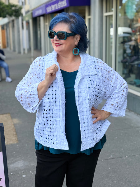 Sydney Project Cris Cropped Jacket- White