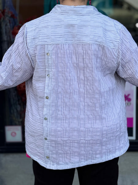 Habitat Santorini Stripe Selene Shirt-White