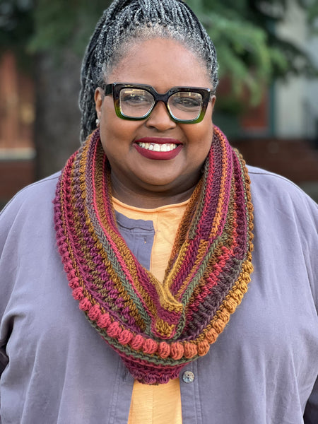 G2 Designs Hand Crafted Infinity Cowl Scaft-Fall Mix