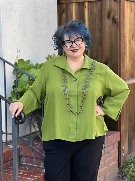 Fridaze Caroline Blouse-Basil