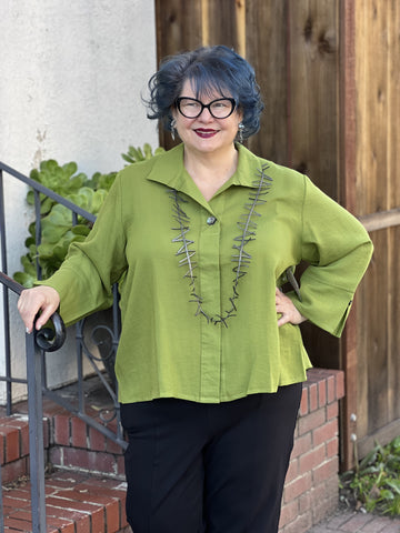 Fridaze Caroline Blouse-Basil