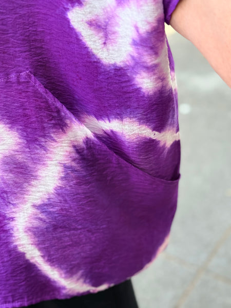 Heyne Bogut Pocket Top-Plum/White Ring