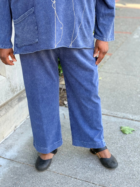 Jess and Jane Slim Leg Pocket Pant-Denim