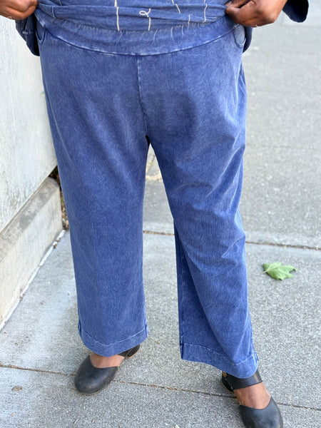 Jess and Jane Slim Leg Pocket Pant-Denim