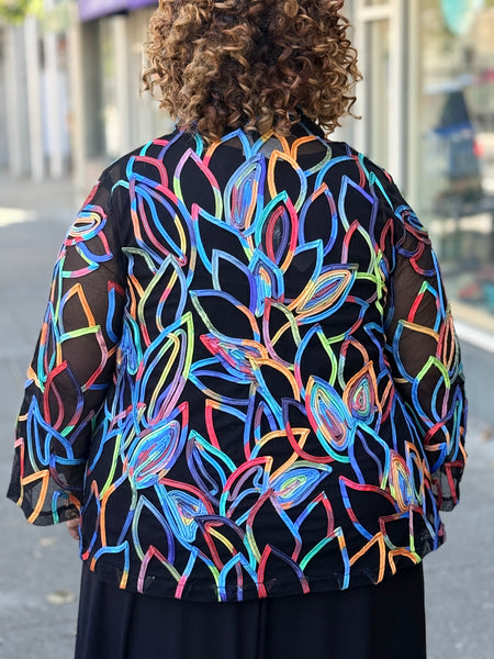 Damee Floral Soutache Jacket-Multi