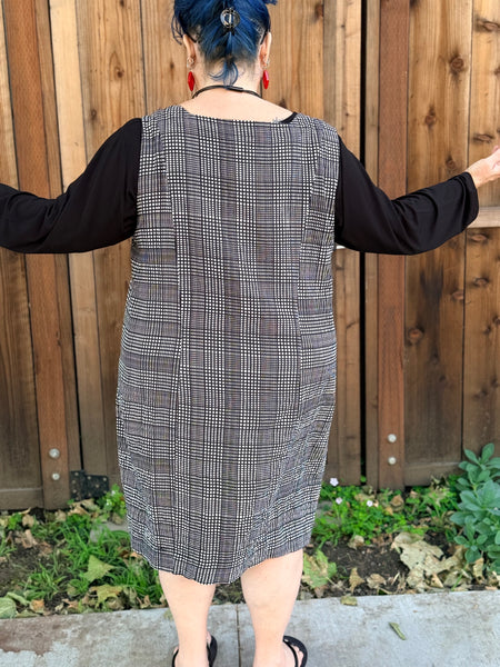Niche Wednesday Sleeveless Dress- Checkerboard
