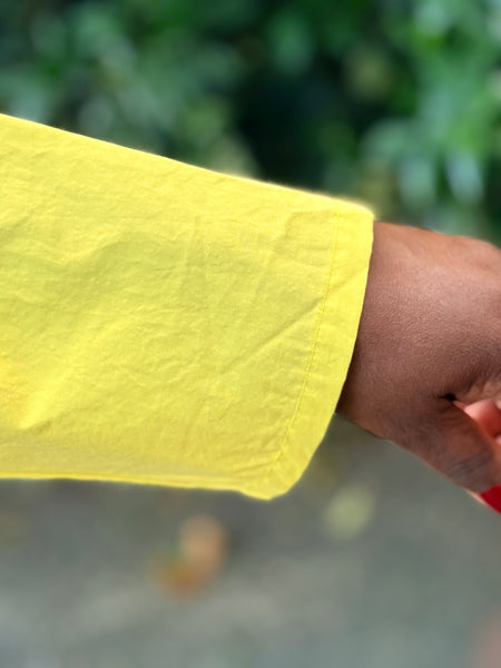 Christopher Calvin Poplin Shirt-Yellow