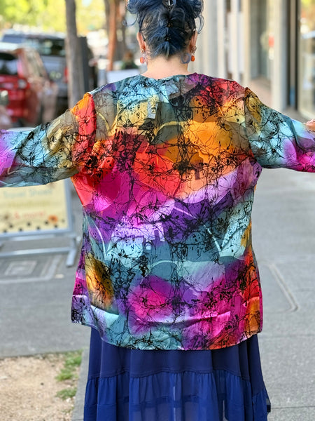 Aris A Silk Jacket -Multi
