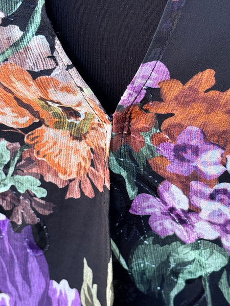 Aris A Chiffon Burnout Print Floral Jacket