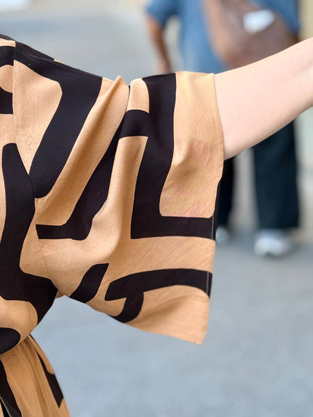 The Parlour Velma Wrap Dress-Maze