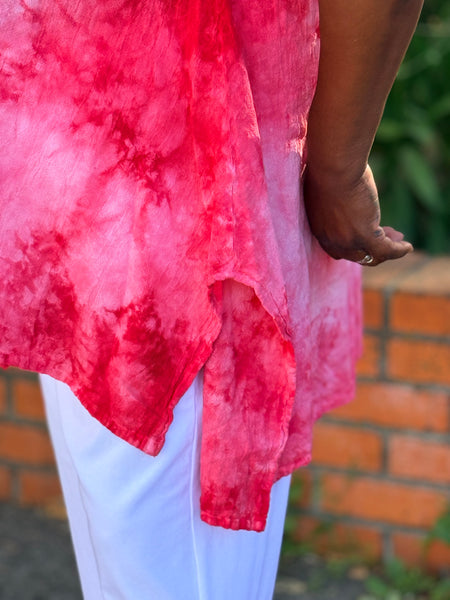 Oh My Gauze Bunny Top- Washed Fire