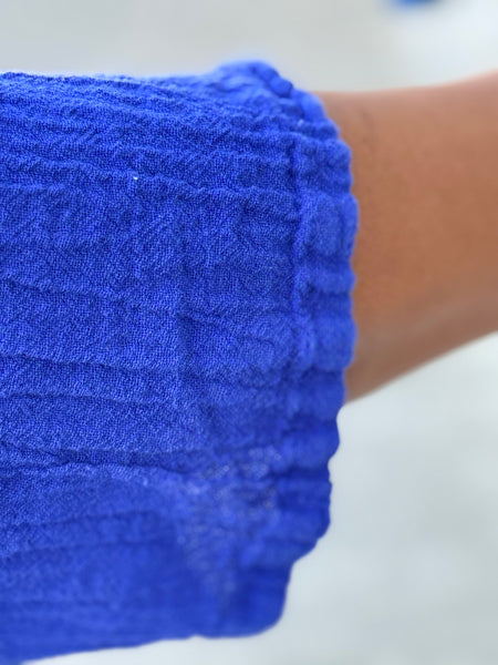 Oh My Gauze Circle Tunic-Cobalt