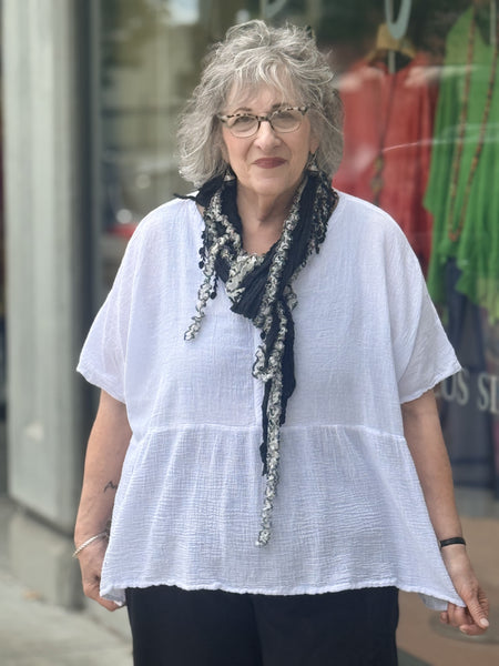 Oh My Gauze London Top-Snow