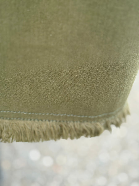 Slimsation P/O 5 Pocket Fringe Hem Ankle Pant-Olive