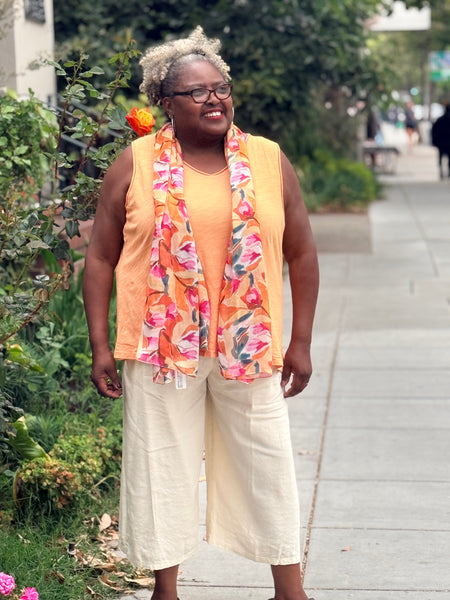Kleen Cotton Swing Tank-Tangerine