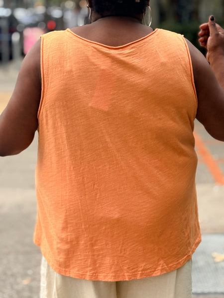 Kleen Cotton Swing Tank-Tangerine