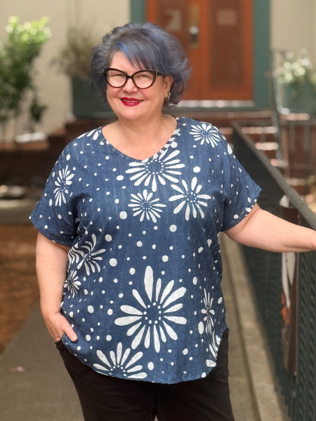 Jess and Jane Crinkle Dolman Top- Evangeline