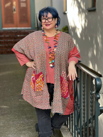 Jaded Gypsy Kantha Short Kimono-#6