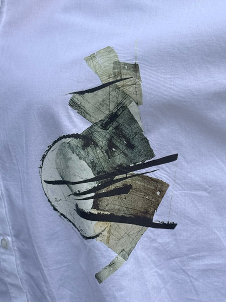 Nilmark White Cotton Shirt-Print