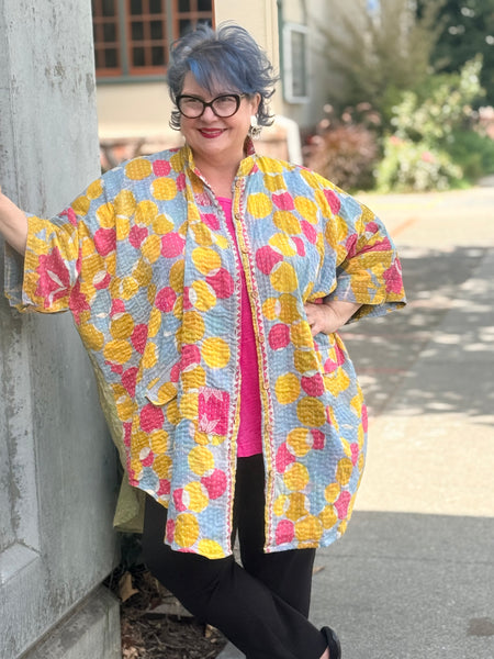 Pareo Kantha Free To Be Me Button Down-216