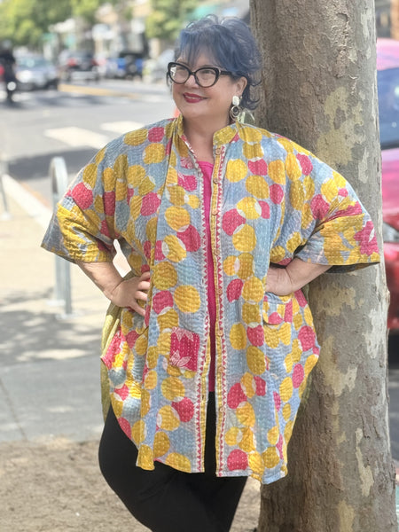 Pareo Kantha Free To Be Me Button Down-216