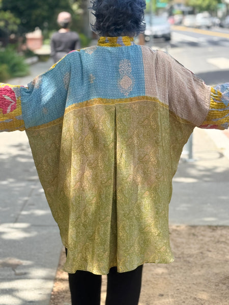 Pareo Kantha Free To Be Me Button Down-216