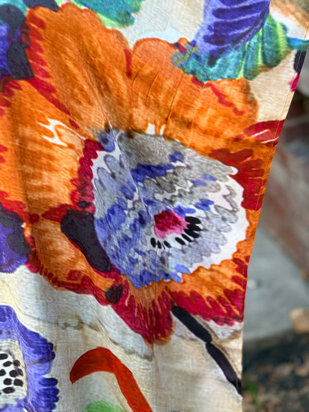 KikiSol One Size Midi Kaftan-Urban Floral