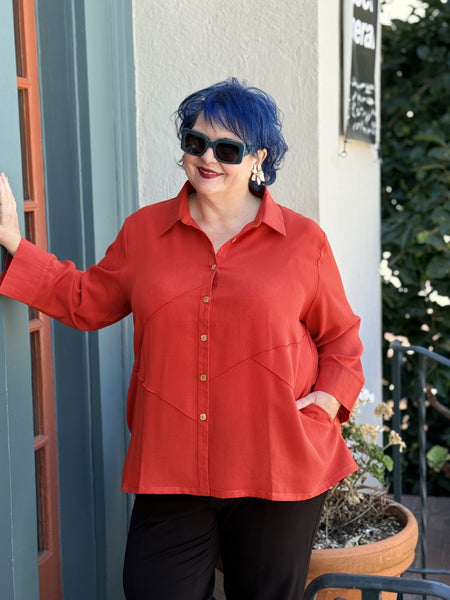 Fridaze Sabrina Blouse-Paprika