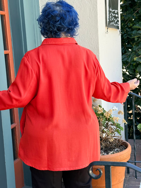 Fridaze Sabrina Blouse-Paprika