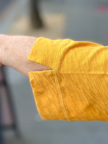 Habitat Pebble Coverstitch Boatneck Tee-Honey